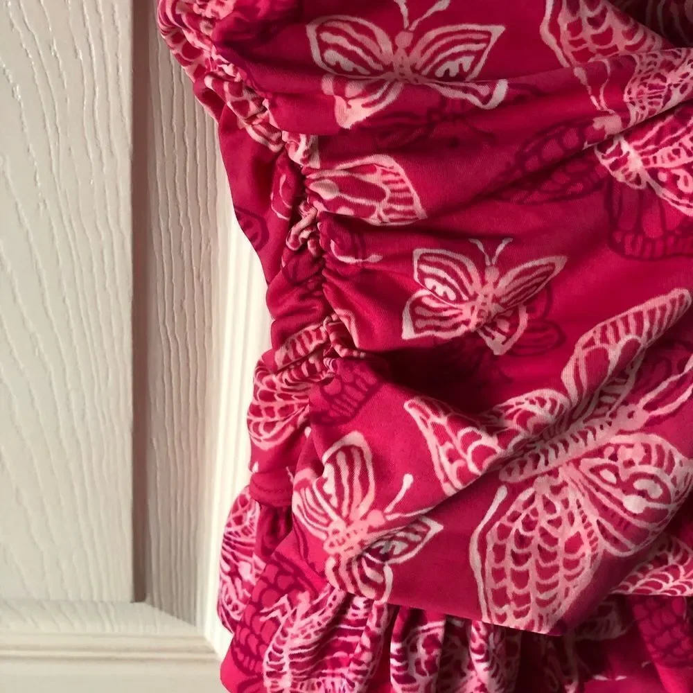 Lands End Girls Ruffled One Pc 16‎